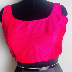 Candy pink sleeveless blouse