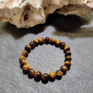 Tiger Eye Bracelet For Willpower & Protection-(8mm)