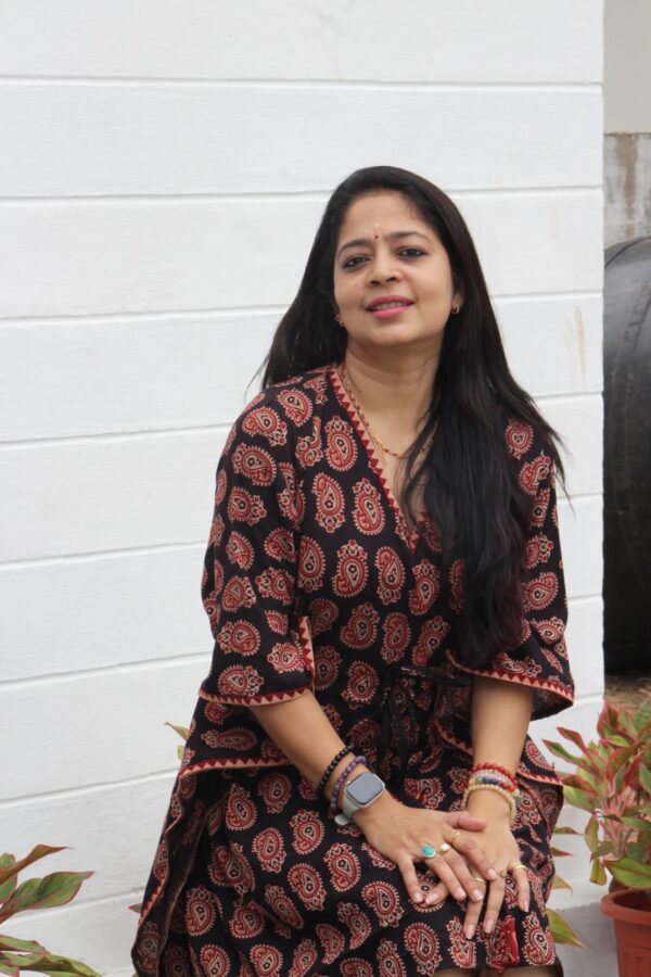 Ajarakh Cotton Kaftan kurti top - Image 6