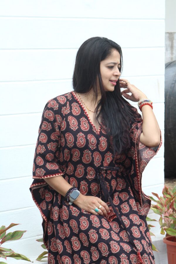 Ajarakh Cotton Kaftan kurti top - Image 8