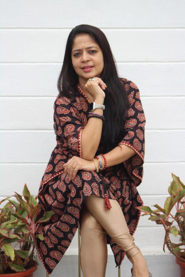 Ajarakh Cotton Kaftan kurti top - Image 10