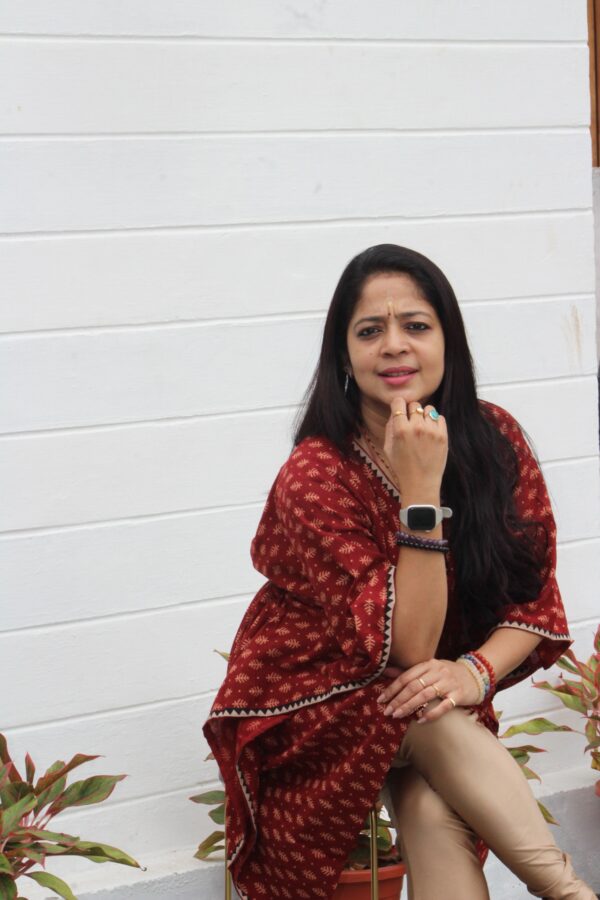 Ajarakh Cotton Kaftan kurti top - Image 14