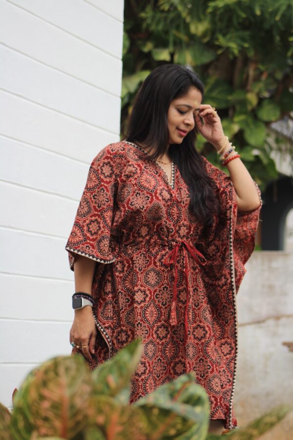 Ajarakh Cotton Kaftan kurti top - Image 18