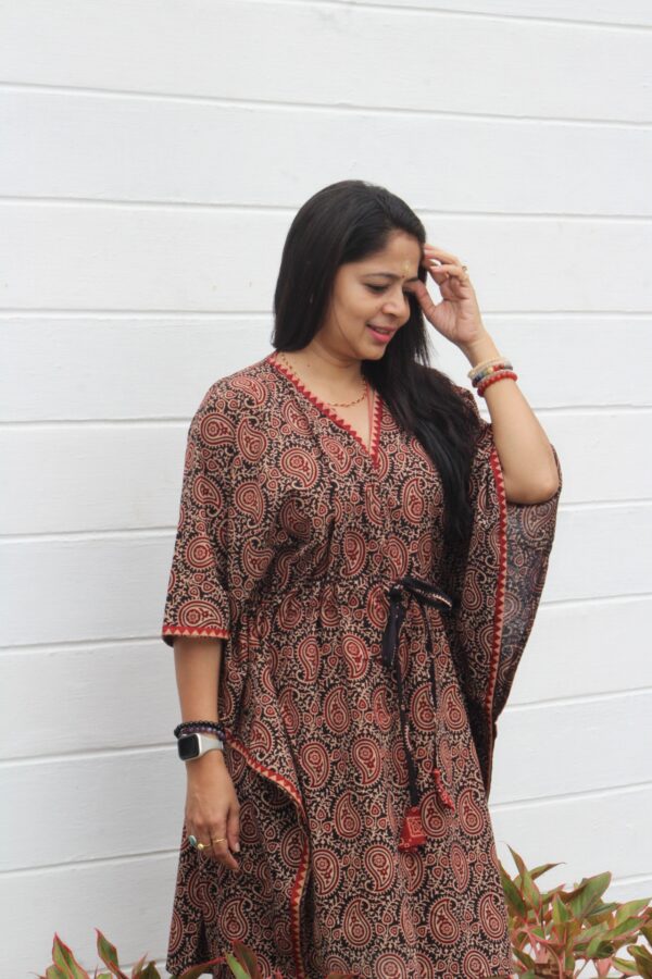 Ajarakh Cotton Kaftan kurti top - Image 19