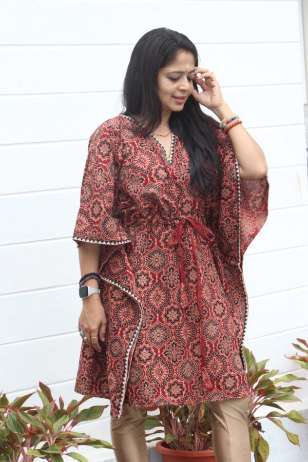 Ajarakh Cotton Kaftan kurti top - Image 20