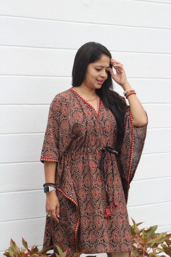 Ajarakh Cotton Kaftan kurti top - Image 22