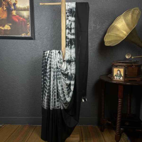 Tie die mul mul saree