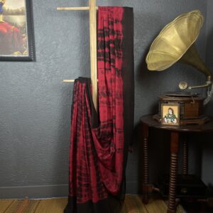 Tie and dye mul mul cotton saree