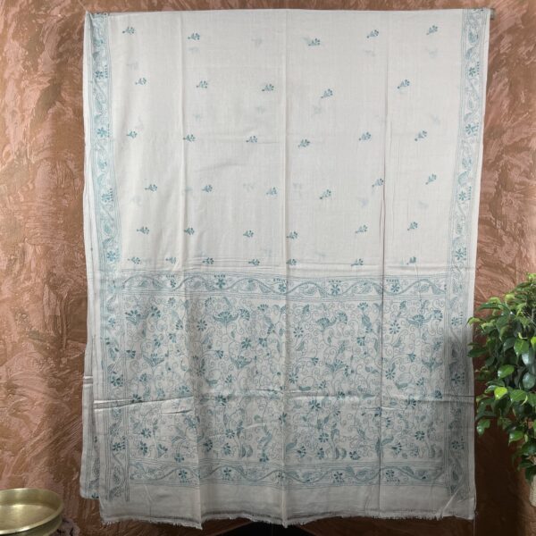 Elegant Mulmul Kantha Saree - Image 3