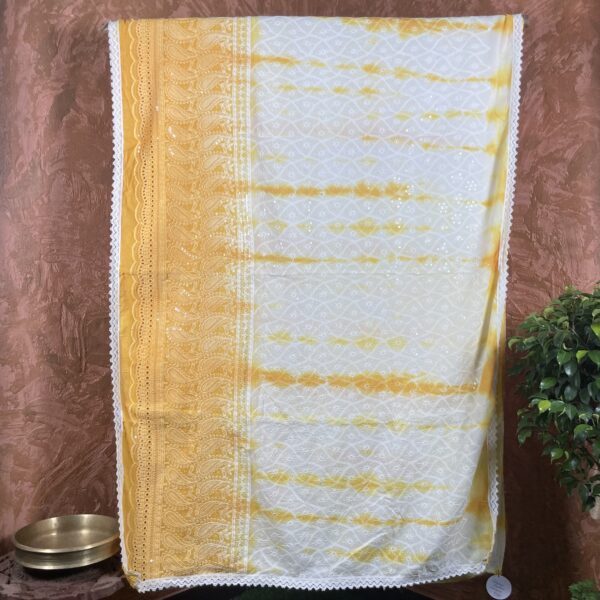 Chikankari handloom Saree - Image 3