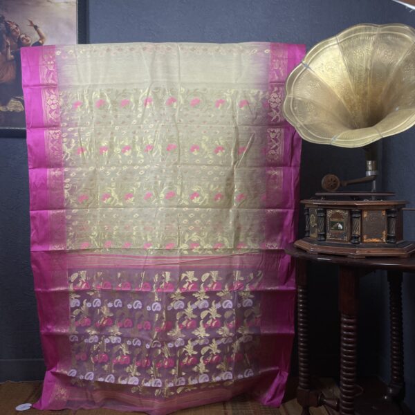 Tant silk saree with mango print
