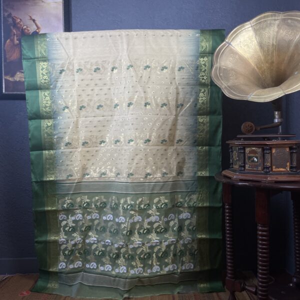 Tant silk saree with mango print - Image 2