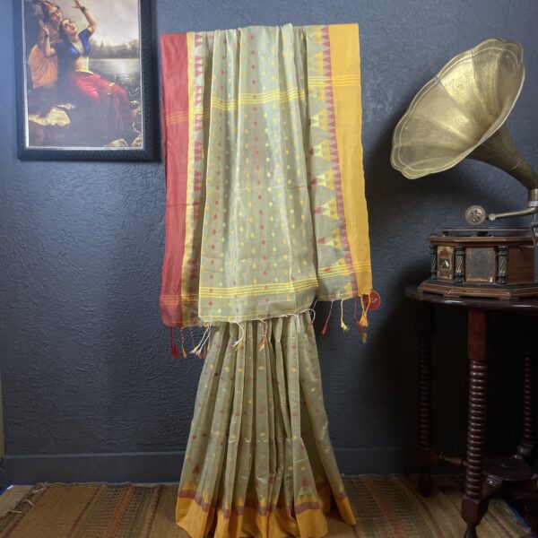 Ganga Jamuna border Saree Cotton silk saree - Image 3