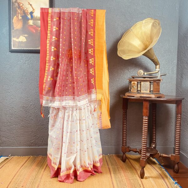 Ganga Jamuna border Saree Cotton silk saree - Image 2