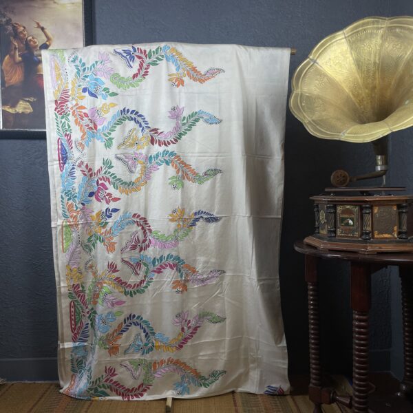 Kantha work Banglore silk saree - Image 5