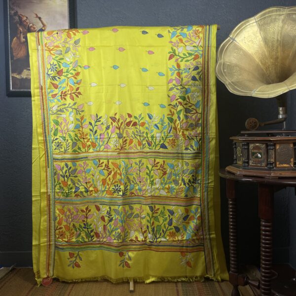 Kantha work Banglore silk saree - Image 4