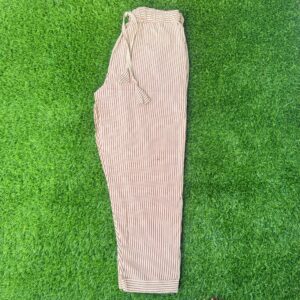 Offwhite ajarakh pants with red lines