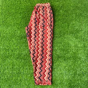 Jaipur cotton ajarakh zic zac block print pant