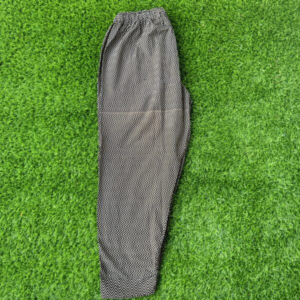 Black lined ajarakh cotton pants