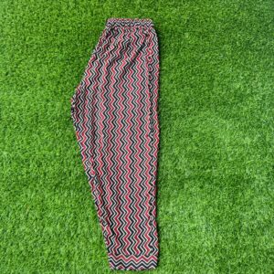 Ajarakh cotton pants in zic zac pattern
