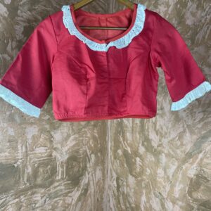 Red and White blouse